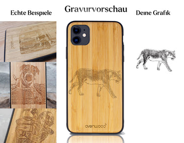 INDIVIDUELL iPhone 11 Bambus-Kunststoff